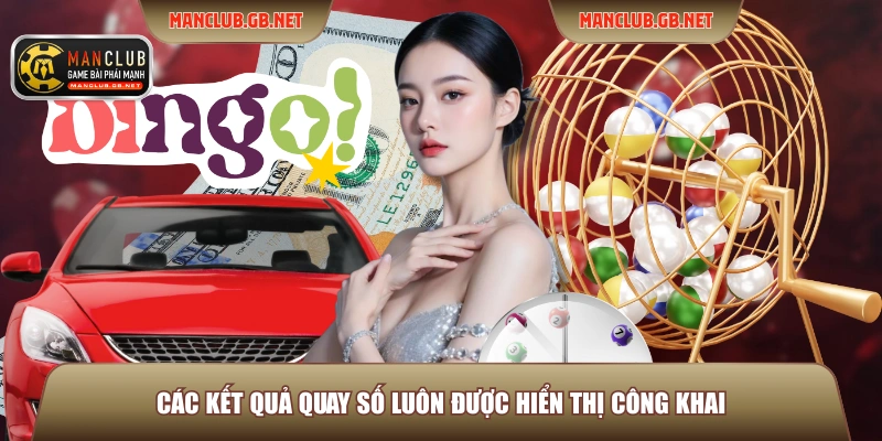 Các kết quả quay số luôn được hiển thị công khai